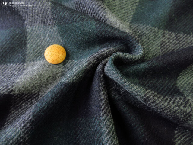 リサイクルウール使用のエコロジー素材！『 1／10ツィードチェック 』