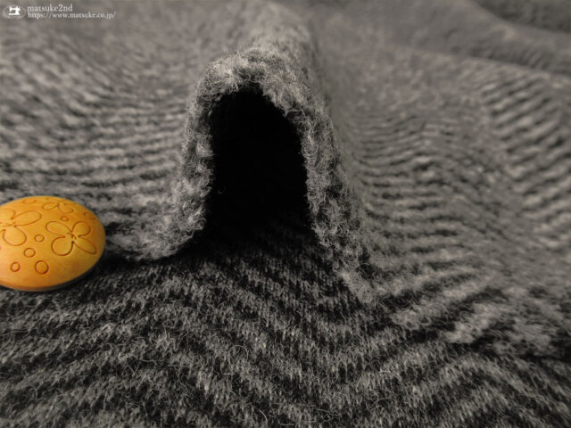 アパレル使用反】イタリー製 エアリースライバーニット＊ヘリンボーン