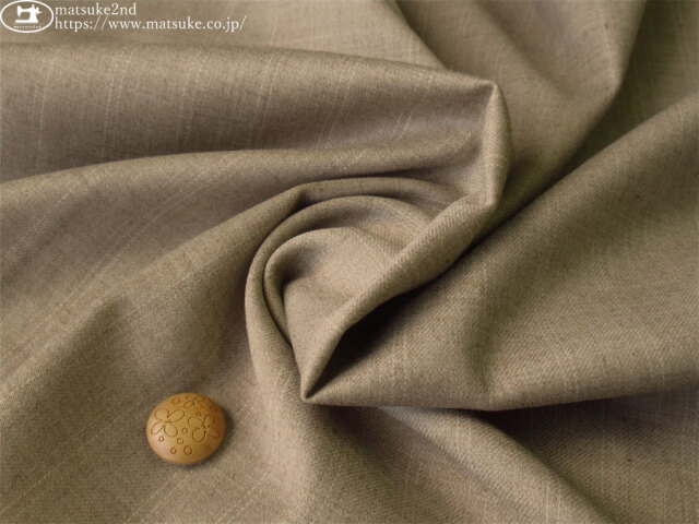 アパレル使用反】 ウール混綾織ストレッチ ～ダブルステッチストライプ