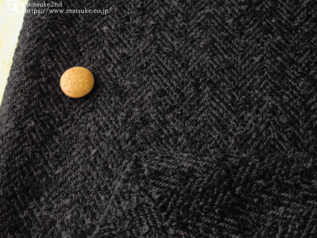【良品】デプレ　ヘリンボーンジャガードコート　36 M ヘリンボンジャカード 良品】デプレ ヘリンボーンジャガードコート 36 M ヘリンボンジャ