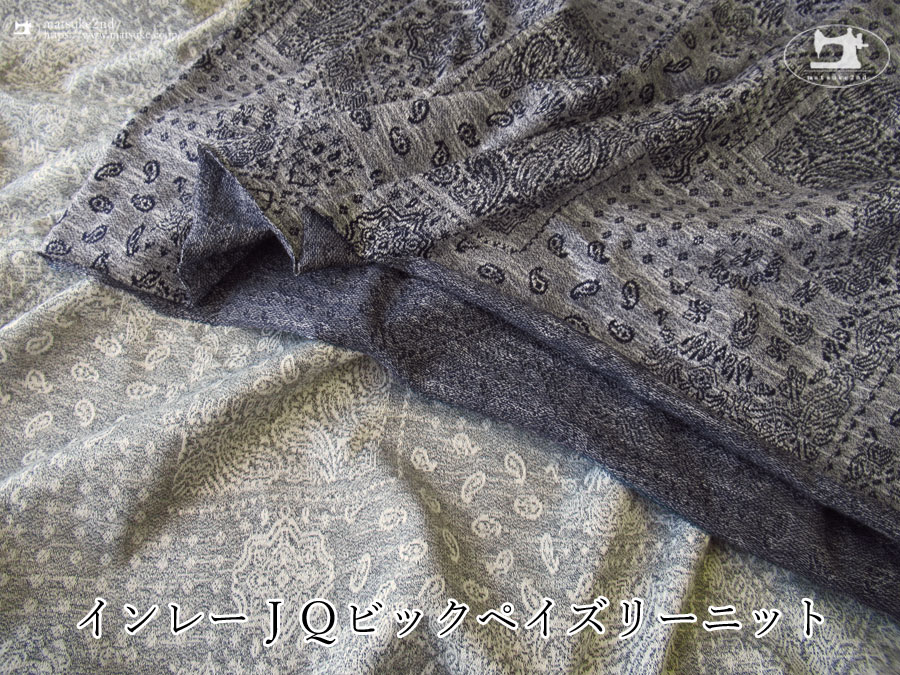 【アパレル使用反】インレーＪ Ｑビックペイズリーニット