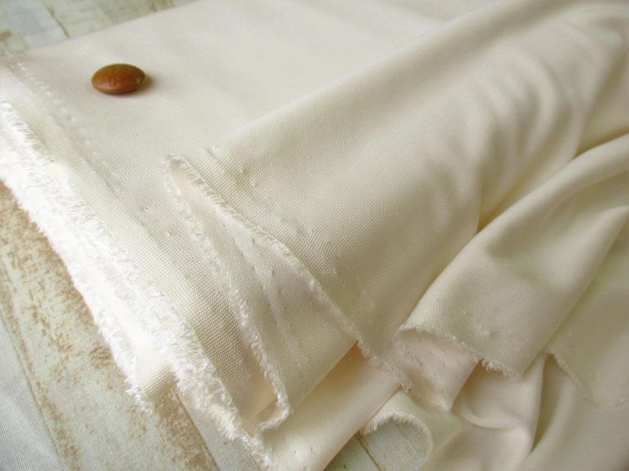 【反売り】　トリコットジャージー　アイボリー [ 幅１５０ｃｍ×約５ｍ巻 ]