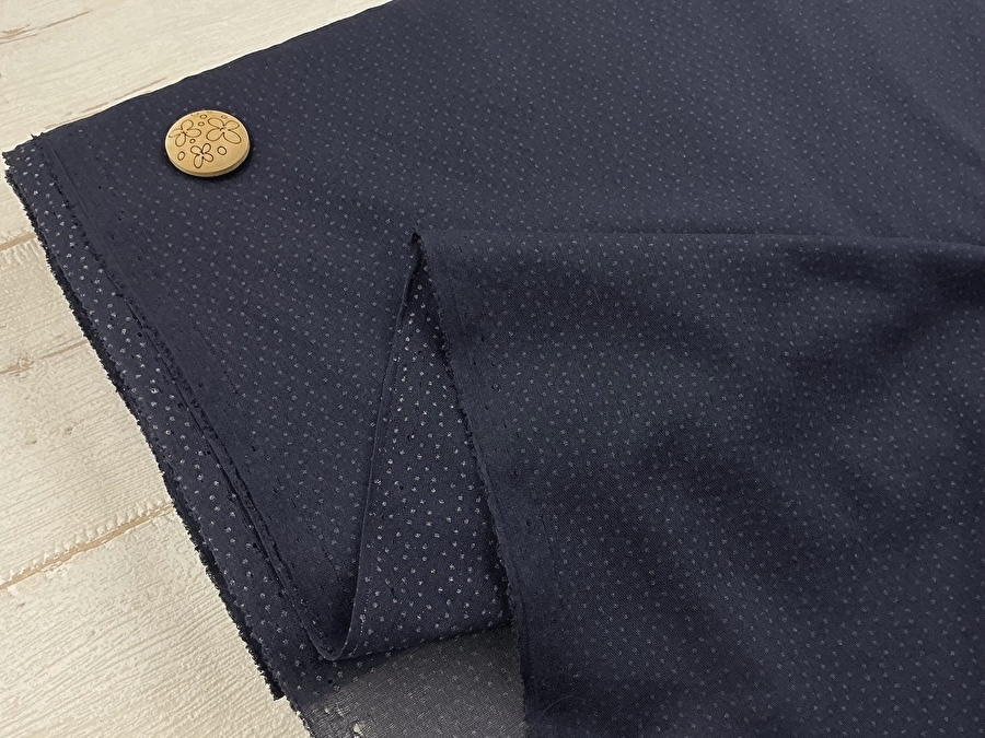 【反売り】  [薄手タイプ] ニット用織物接着芯　 ネイビー系 [ 幅１１０ｃｍ×約５.５ｍ巻 ]