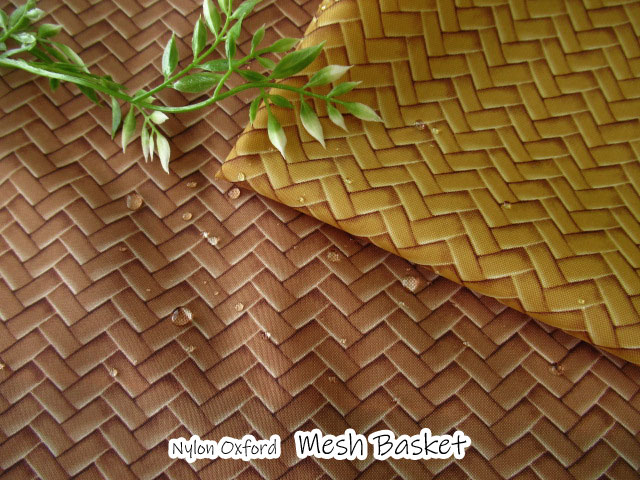 ２４％OFF！【撥水ナイロンオックスプリント】　メッシュバスケット