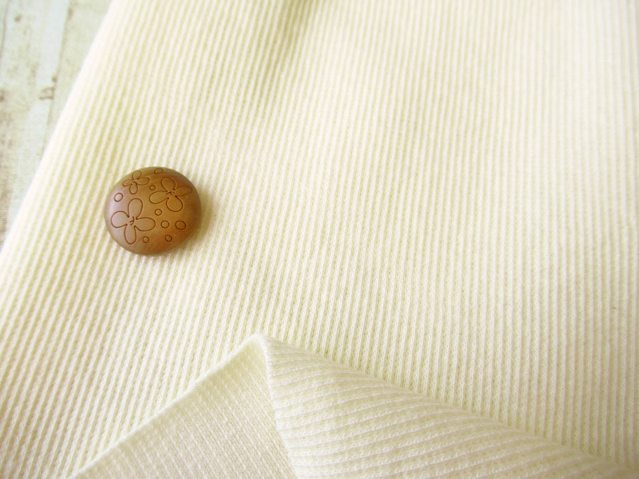 【少量カットクロス】アウトレット！約３５ｃｍ幅  スパンテレコニット　アイボリー　【約５０ｃｍカット】