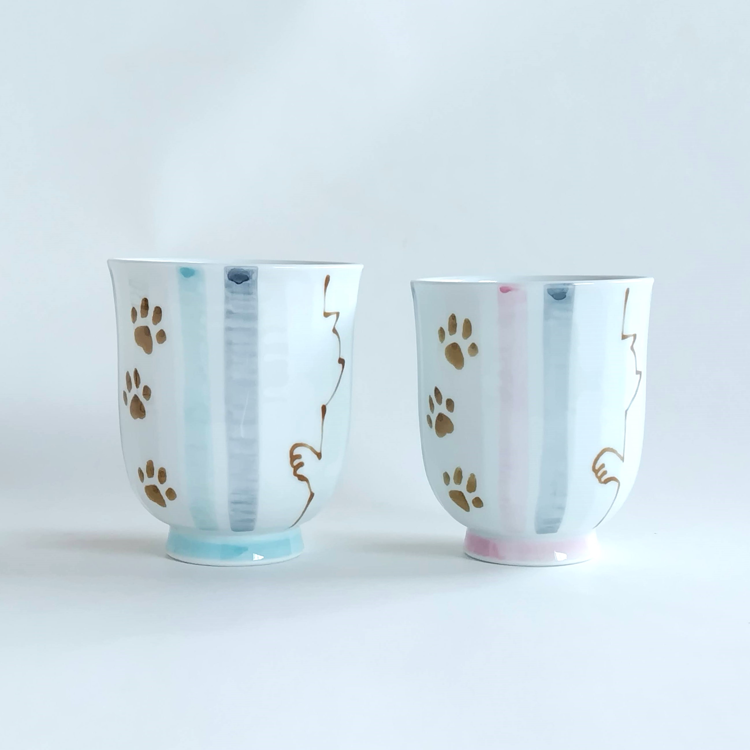 波佐見焼　キャット　ゆのみコップ【web有田陶器市限定】