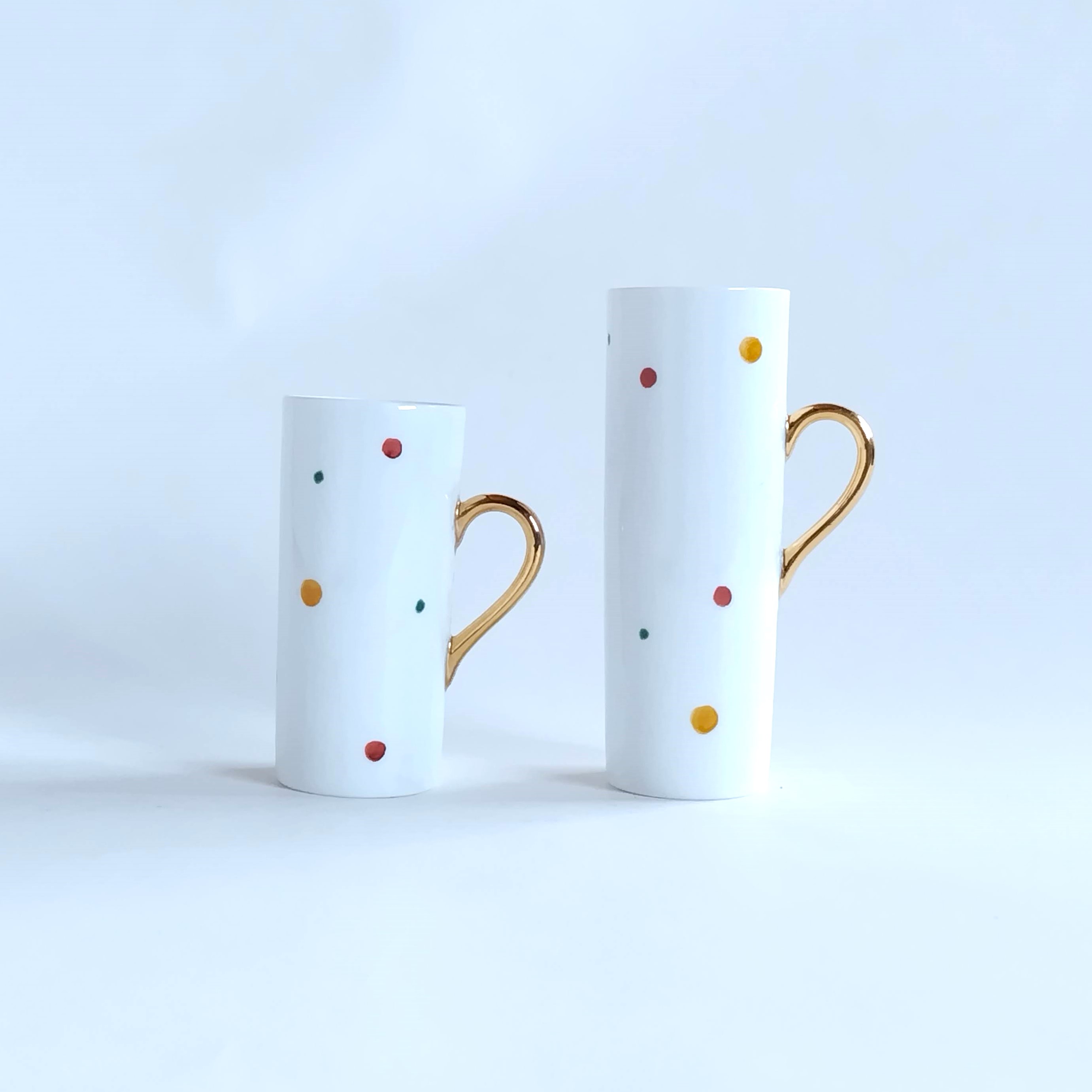 有田焼　特価品_カラフルドット　スリムカップ【Web有田陶器市限定！】