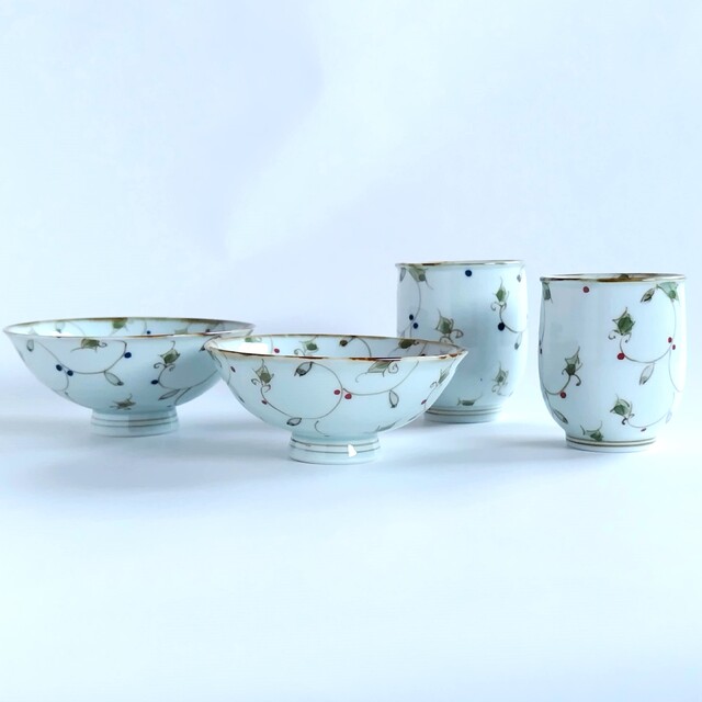 波佐見焼　内外唐草　茶付・コップ【web有田陶器市限定】