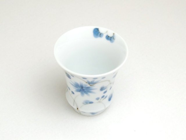 有田焼　匠の蔵　SAKE GLASS 蛍　唐草