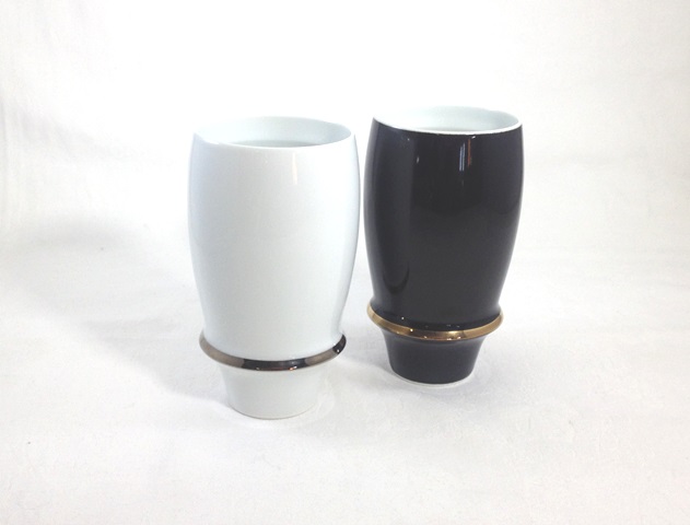 有田焼「匠の蔵」　プレミアムビアグラス　エンゼルリング　ペアグラス