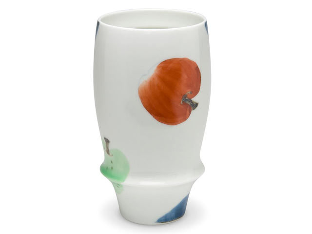 有田焼「匠の蔵」　プレミアムビアグラス　アップル