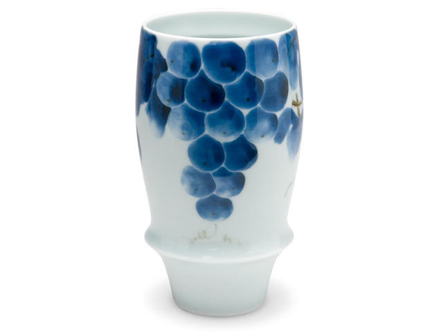 有田焼「匠の蔵」　プレミアムビアグラス　ぶどう