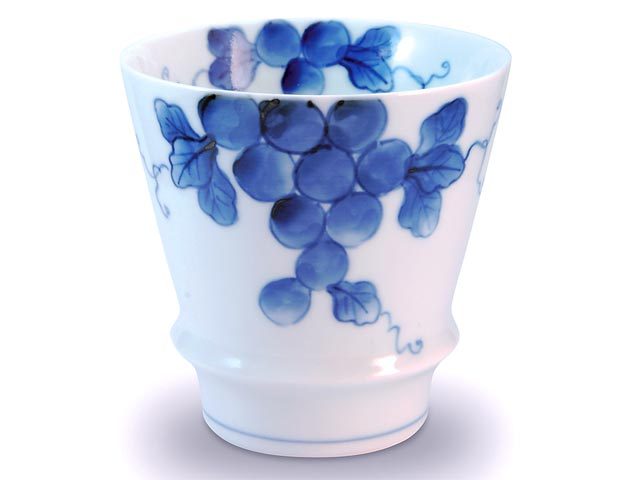 有田焼「匠の蔵」　至高の焼酎グラス　ぶどう