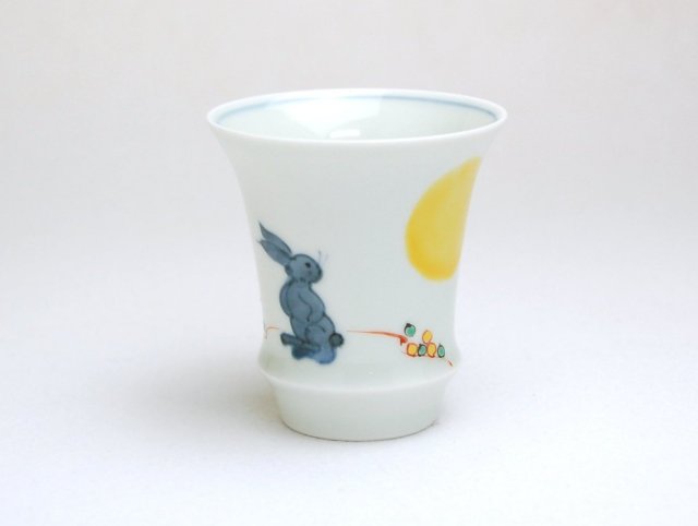 有田焼　匠の蔵　SAKE GLASS 月　兎