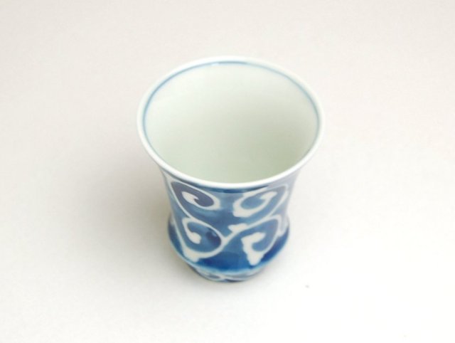 有田焼　匠の蔵　SAKE GLASS 濃　蛸唐草