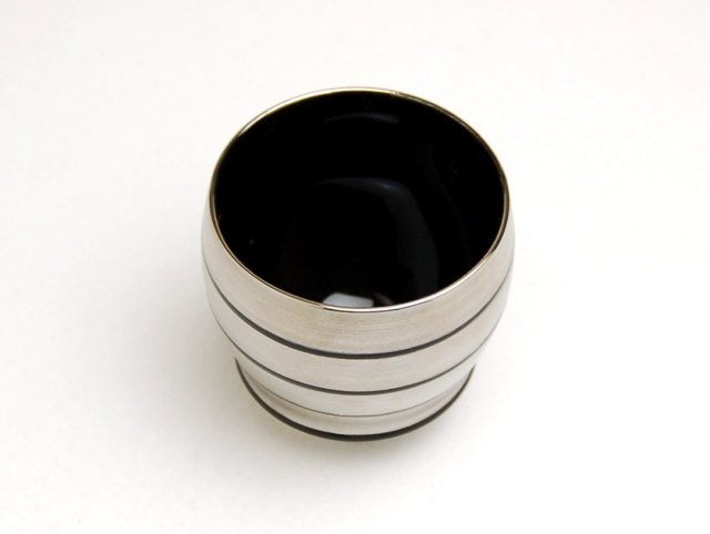 有田焼　匠の蔵　SAKE GLASS 銀　独楽