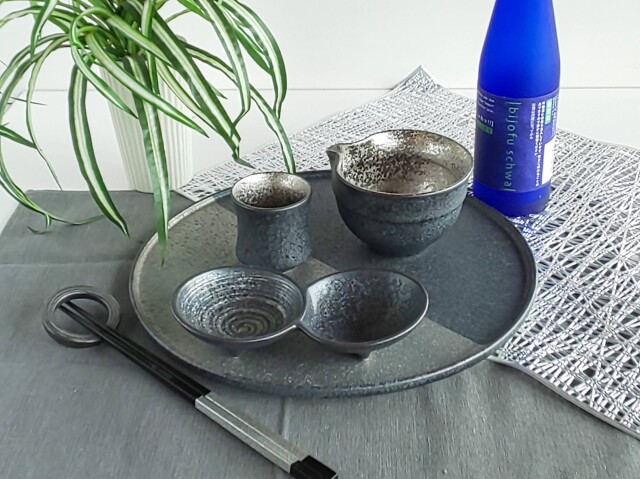 陶悦　二組小皿　片口　プレート