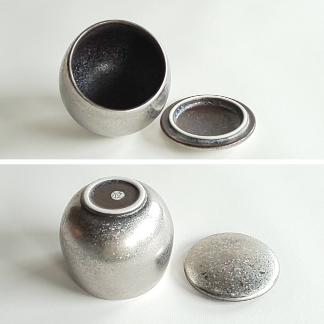 有田焼　陶悦窯　カラーカップ　シルバー 古典陶磁器】日本の伝統工芸 佐賀・有田焼 陶器カップ 陶悦窯