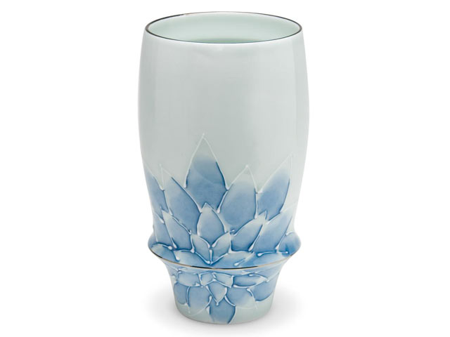 有田焼「匠の蔵」　プレミアムビアグラス　ダリア