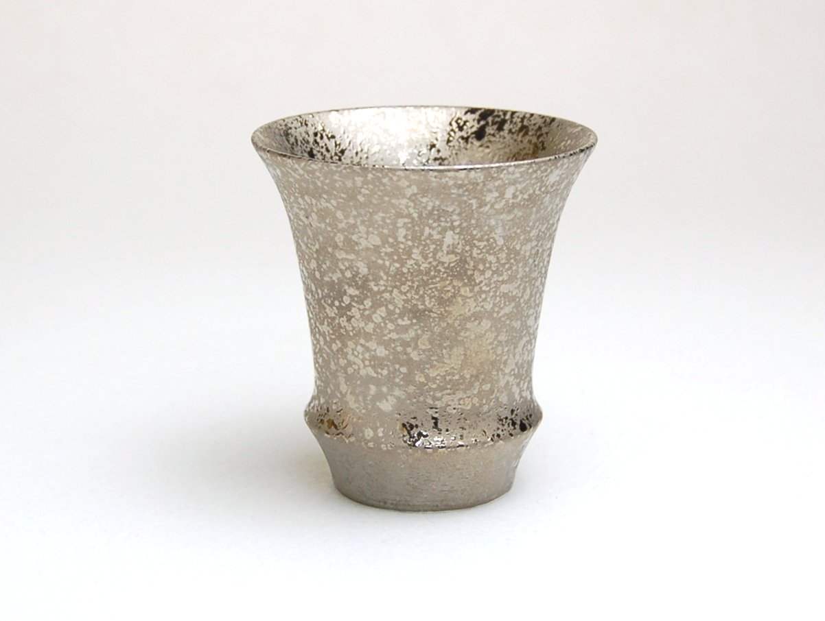有田焼　匠の蔵　SAKE GLASS 銀彩