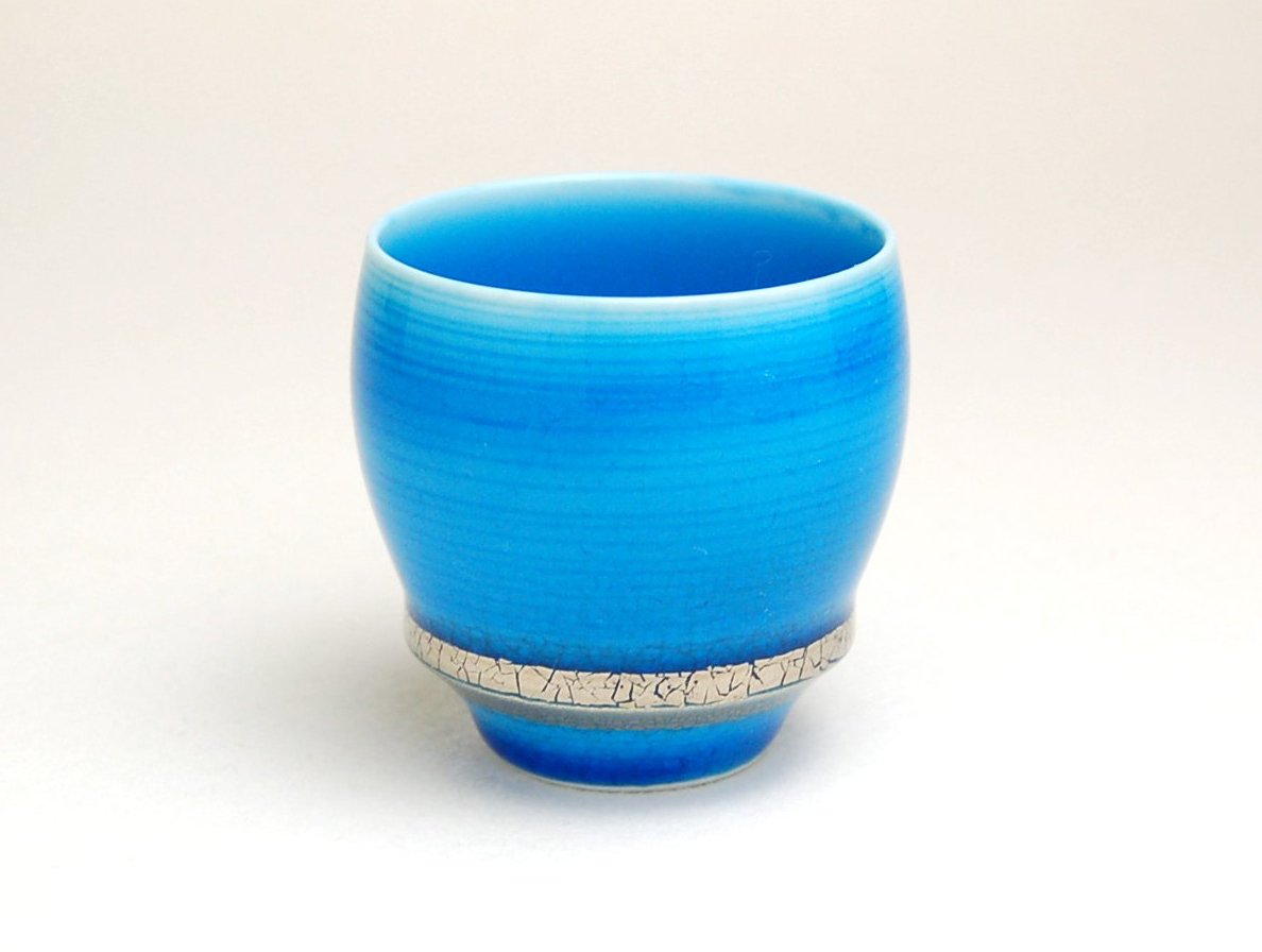 有田焼　匠の蔵　SAKE GLASS 紺碧