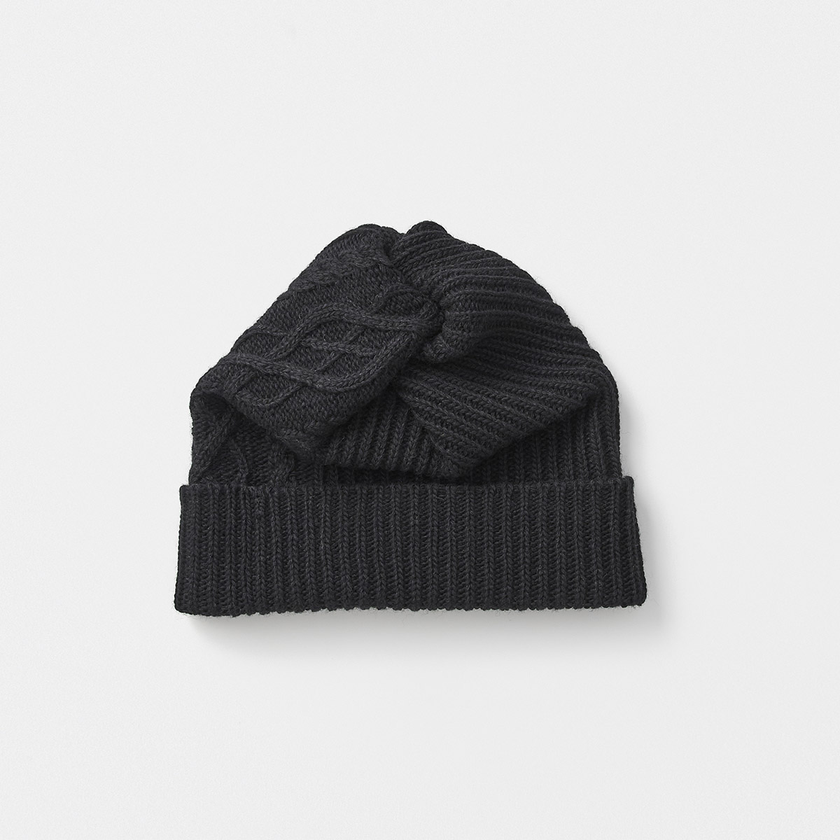 eco premiere pleats knit cap aran