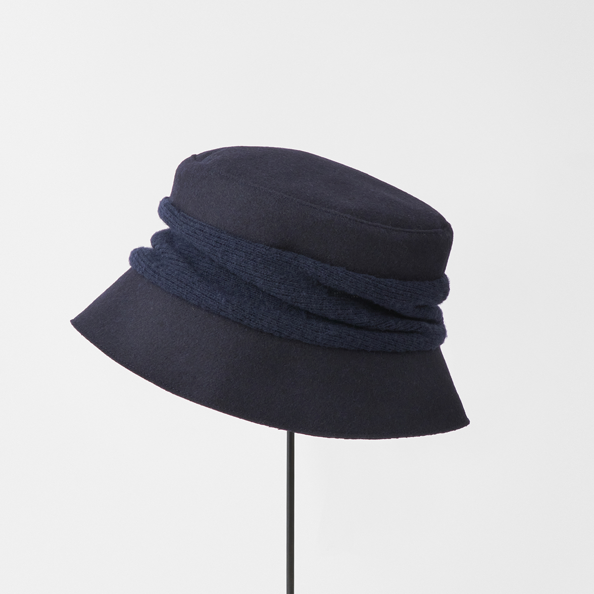 melton drape hat short