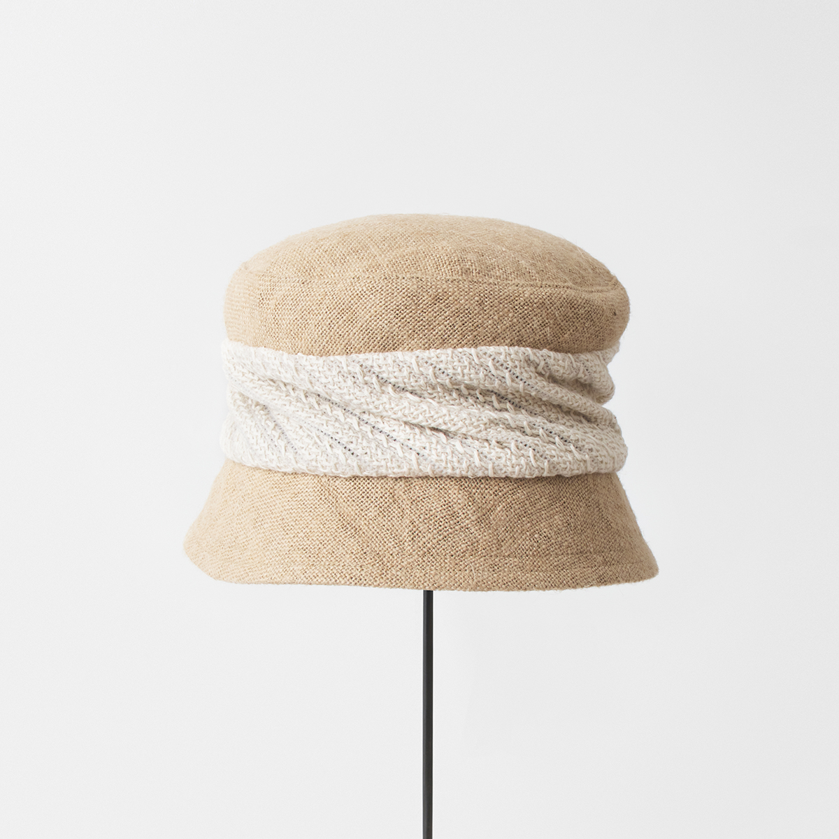 jute drape hat short