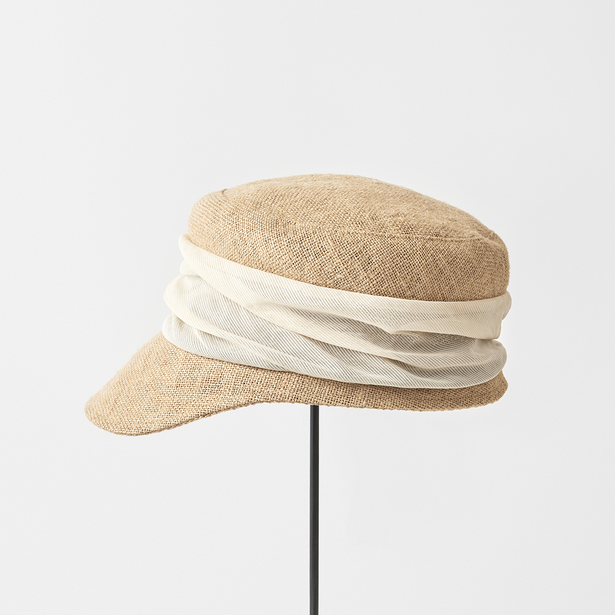 jute drape cap