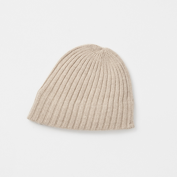 slant cutting knit cap - lamb wool