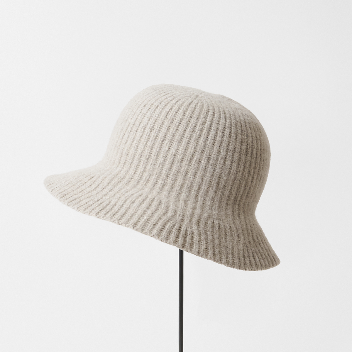 structured knit hat - superfine wool blend