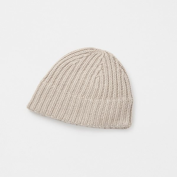slant cutting knit cap - cashmere 100