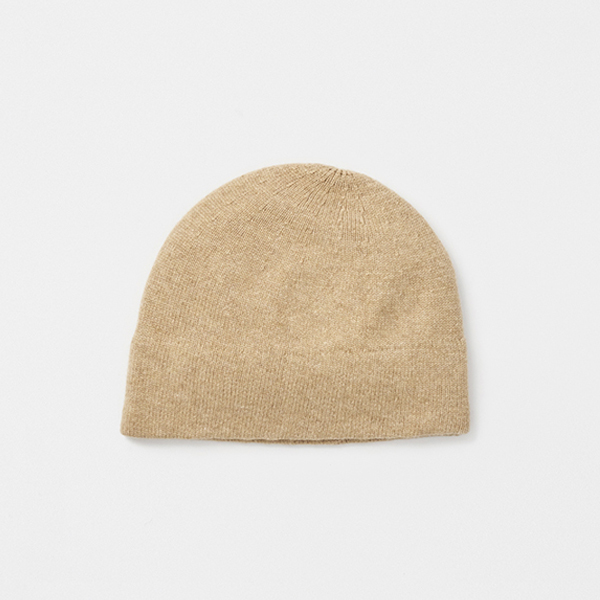 slant cutting knit cap - lamb wool