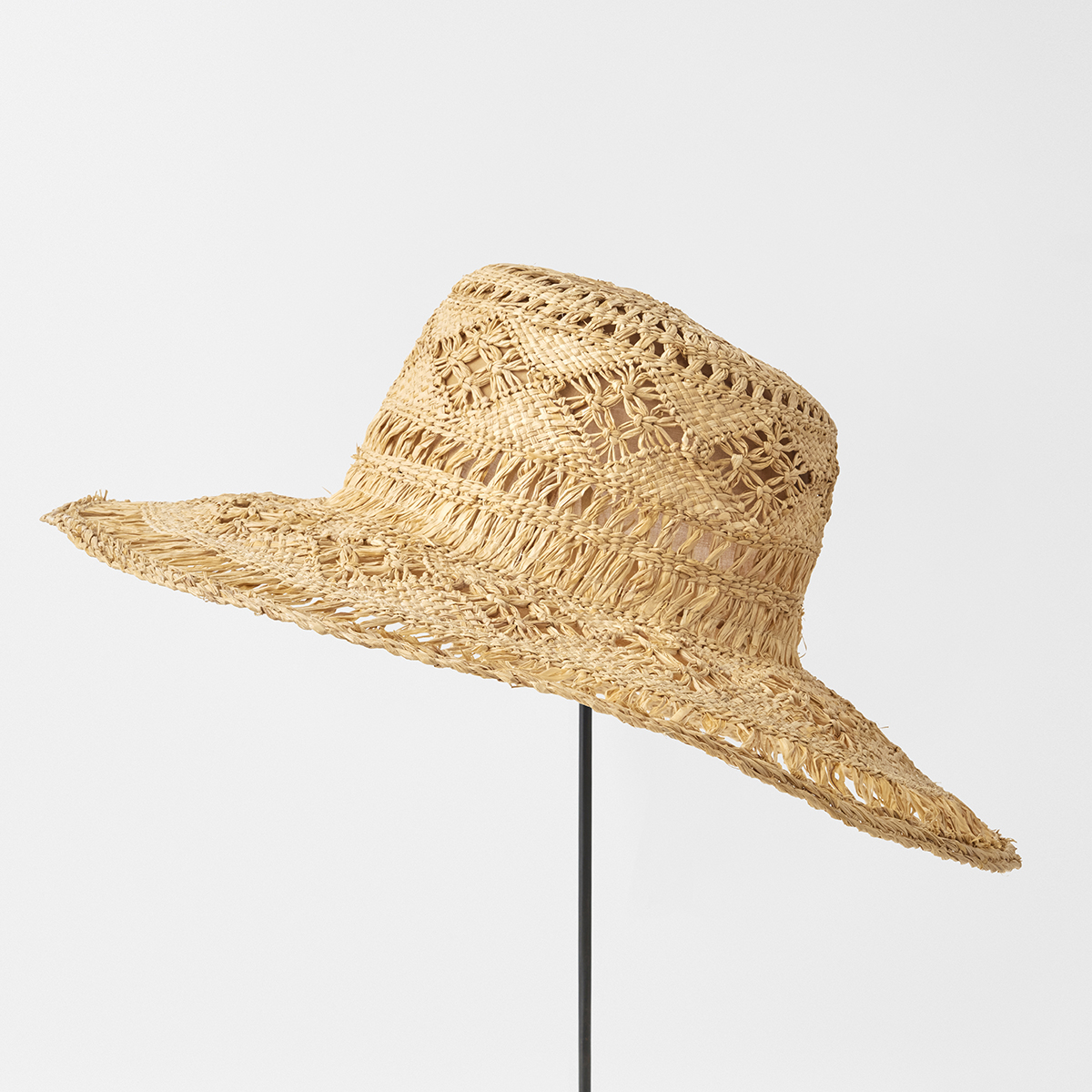 raffia sukashi capeline