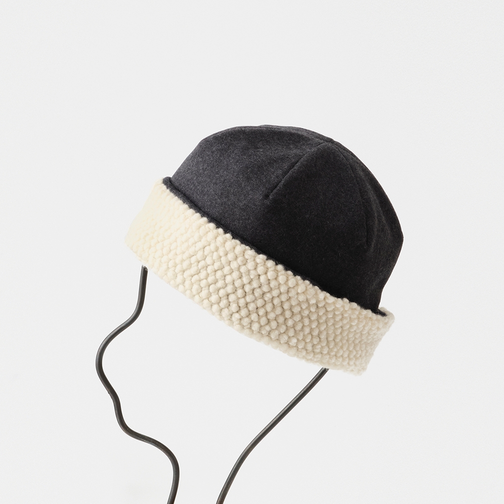 reversible beanie - popcorn