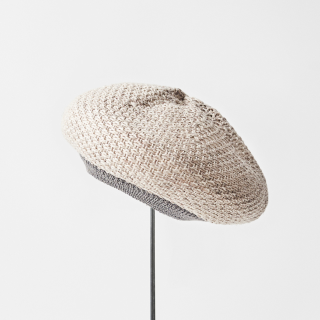 beret knitted linen