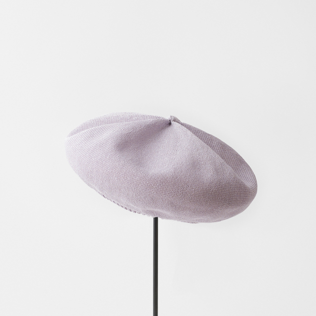 beret top gather big silk