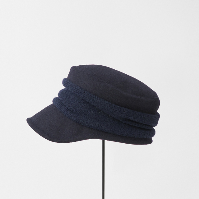 melton drape cap