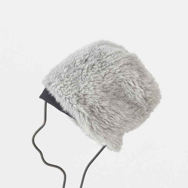 reversible beanie - alpaca fur