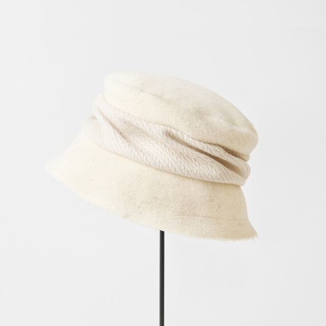 drape hat stitched brim - welsh wool