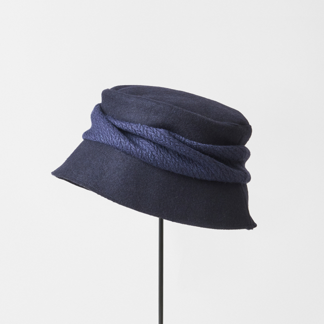 drape hat short - melton