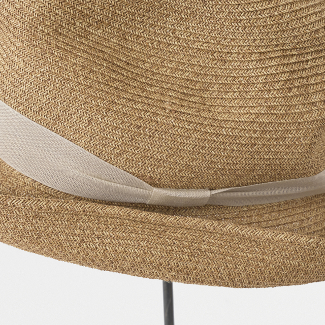 BOXED HAT 7cm brim organdy ribbon