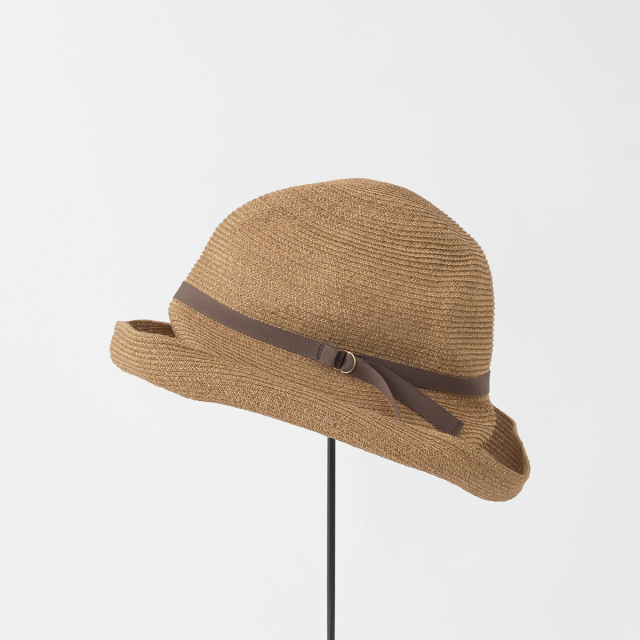 BOXED HAT paper abaca 11cm brim 14KGF ring belt