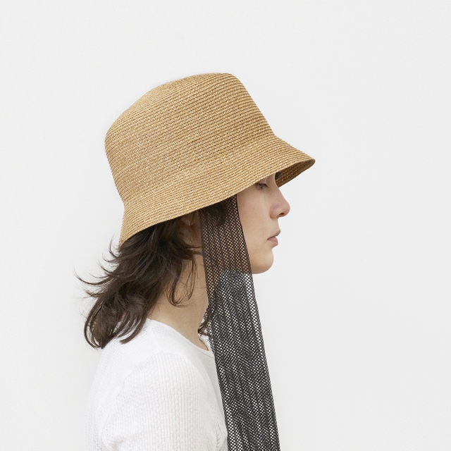paper abaca bucket hat