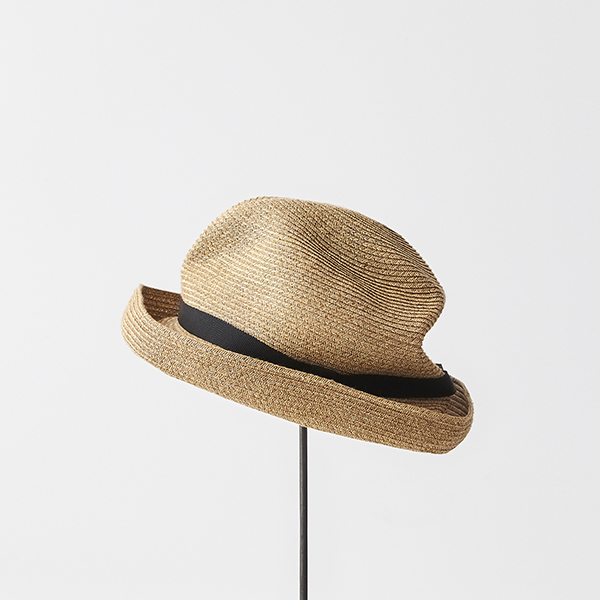 BOXED HAT 7cm brim grosgrain ribbon 野口様専用