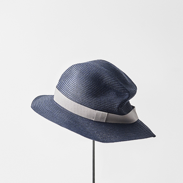 BOXED HAT 5.5cm brim grosgrain ribbon