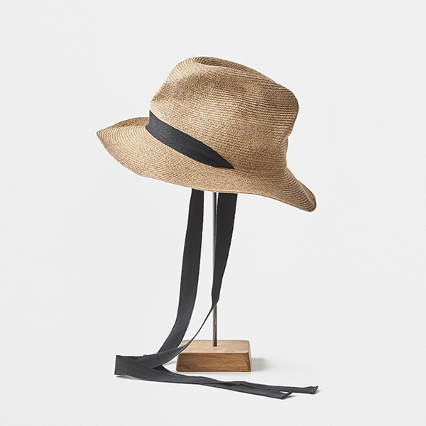 BOXED HAT 7cm brim garden ribbon