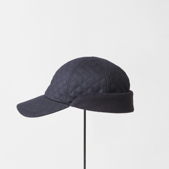 trainer cap ear flap / quilting
