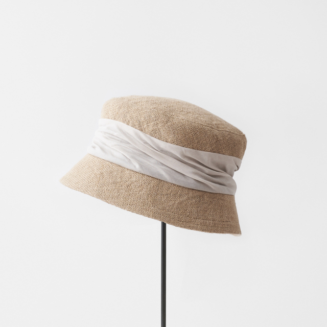 jute drape hat short
