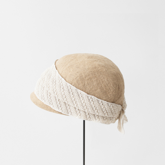 jute scarf cap